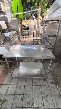 Meja stainless 2 susun uk 100×70×83