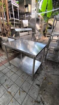 Meja stainless 2 susun uk 100×70×83