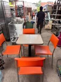 Meja kursi makan cafe Uk meja 60x60