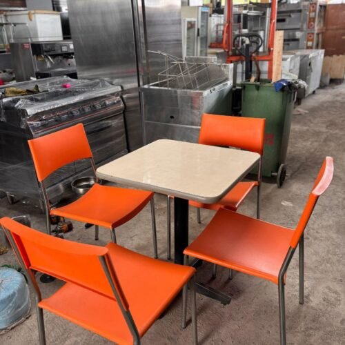 Meja kursi makan cafe Uk meja 60x60