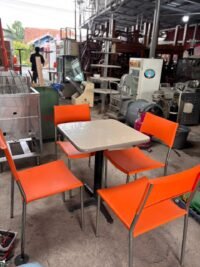 Meja kursi makan cafe Uk meja 60x60