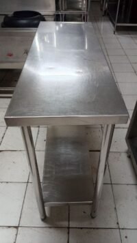 Meja stainless 2 susun ukuran 120x40x85