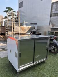 Meja kabinet stainless Ukuran 100x70x85