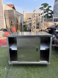 Meja kabinet stainless Ukuran 100x70x85