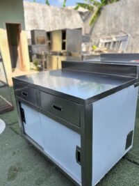 Meja kabinet meja kasir stainless