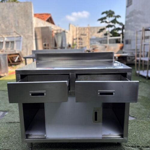 Meja kabinet meja kasir stainless