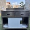 Meja kabinet meja kasir stainless