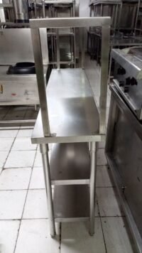 Meja stainless 3 susun + upper 1 susun ukuran 150x37x85