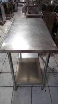 Meja stainless 2 susun ukuran 120x60x85