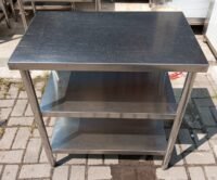 Meja Bumbu 3 Susun stainless Ukuran P 80 x L 50 x T 85 cm