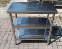 Meja Bumbu stainless 3 Susun. Ukuran P 80 x L 44 x T 85 cm