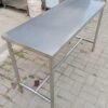 Meja stainless 1 Susun. Ukuran P 130 x L 50 x T 80 cm