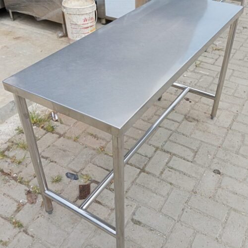 Meja stainless 1 Susun. Ukuran P 130 x L 50 x T 80 cm