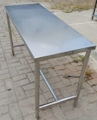 Meja stainless 1 Susun. Ukuran P 130 x L 50 x T 80 cm