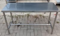 Meja stainless 1 Susun. Ukuran P 130 x L 50 x T 80 cm