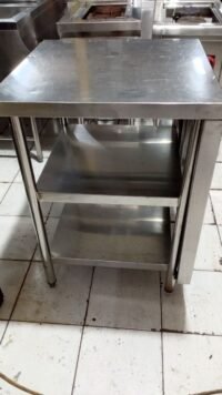 Meja stainless 3 susun ukuran 60x60x85