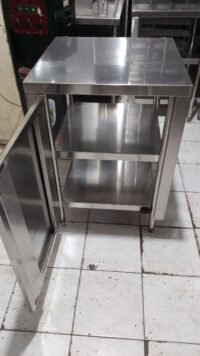 Meja stainless 3 susun ukuran 60x60x85