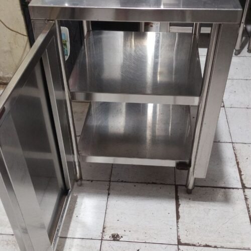 Meja stainless 3 susun ukuran 60x60x85