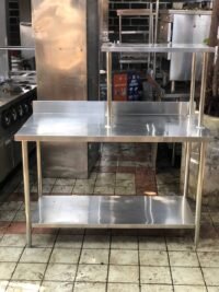 Meja 2 susun backsplash uppershelf (1 susun)  Uk 130x70x85