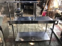 Meja 2 susun backsplash uppershelf (1 susun)  Uk 130x70x85