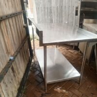 Meja  stainless 2 susun becksples Ukuran 130x93x85