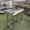 Meja sampah stainless ukuran 100x50x85