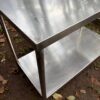 meja stainless 2 susun ukuran 120x60x85