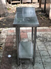 Meja bumbu stainless 2 susun backsplash  Uk 40x73x85