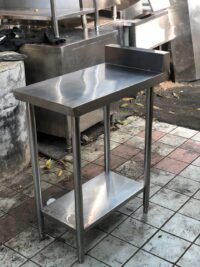 Meja bumbu stainless 2 susun backsplash  Uk 40x73x85