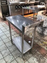 Meja bumbu stainless 2 susun backsplash  Uk 40x73x85