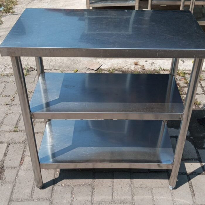 Meja Bumbu stainless 3 Susun. Ukuran P 80 x L 44 x T 85 cm