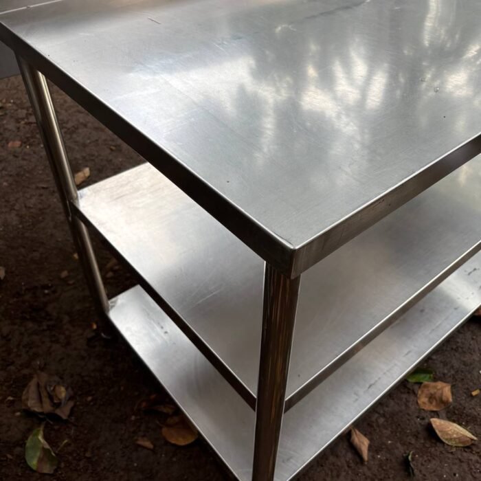 meja stainless 3 susun ukuran 110x70x85