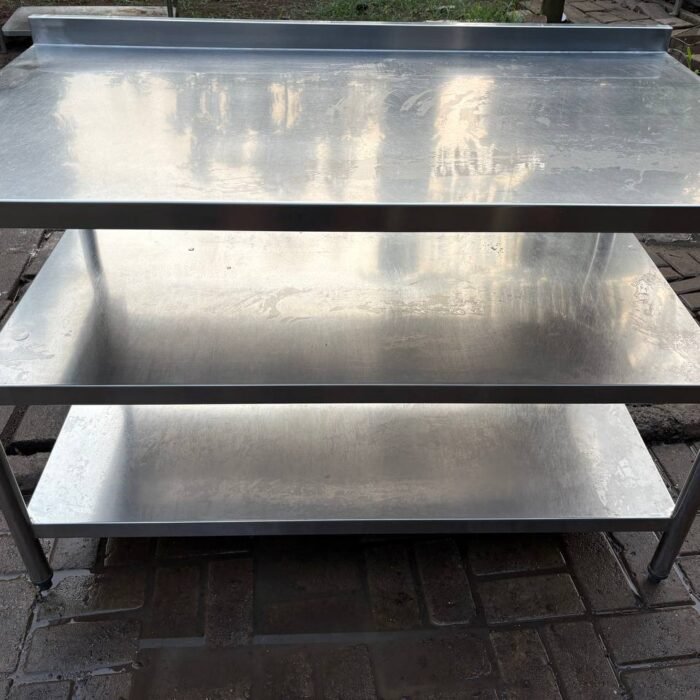 meja stailess 3 susun ukuran 130x75x85